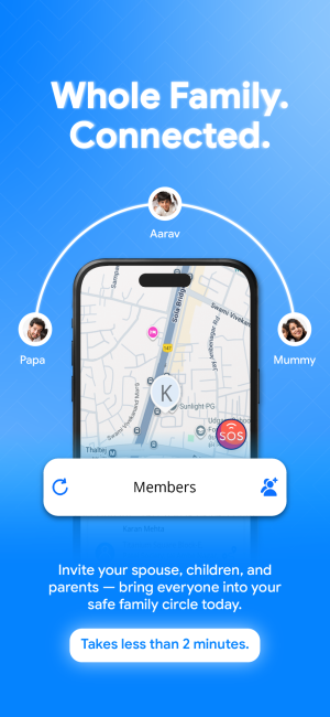 Add Members in Family tracker app